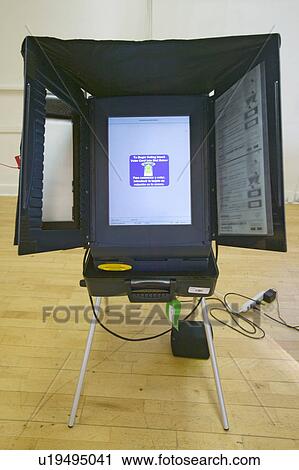 Electronic voting booth for blind during Congressional election, November 2006, in Ojai, Ventura County, California View Large Photo Image Stock Image - Electronic voting booth for blind during Congressional election, November 2006, in Ojai, Ventura County, California. Fotosearch