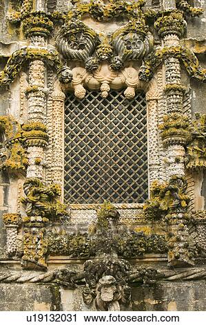 Manueline Window of the Chapter House of the nave of the Convent church, Templar Castle and the Convent of the Knights of Christ, founded by Gualdim Pais in 1160 AD, is a Unesco World Heritage Site in Tomar, Portugal View Large Photo Image Stock Image - Manueline Window of the Chapter House of the nave of the Convent church, Templar Castle and the Convent of the Knights of Christ, founded by Gualdim Pais in 1160 AD, is a Unesco World Heritage Site in Tomar, Portugal. Fotosearch
