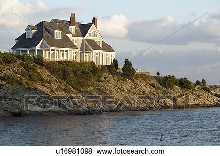 Ocean estate in Newport, Rhode Island View Large Photo Image Stock Photo - Ocean estate in Newport, Rhode Island. Fotosearch