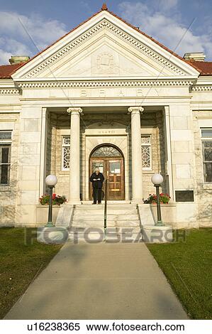 Stock Photography - Public library in Litchfield Hills of Connecticut. Fotosearch