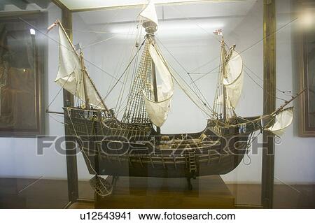 A replica of the Santa Maria sailing ship at 15th-century Franciscan Monasterio de Santa María de la Rábida, Palos de la Frontera, a Heritage of Mankind Site in the Huelva Provence of Andalucia and Southern Spain, the seaside spot where Christopher Columb View Large Photo Image Stock Image - A replica of the Santa Maria sailing ship at 15th-century Franciscan Monasterio de Santa María de la Rábida, Palos de la Frontera, a Heritage of Mankind Site in the Huelva Provence of Andalucia and Southern Spain, the seaside spot where Christopher Columb. Fotosearch