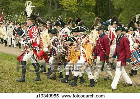 British fife and drum marches on Surrender Road at the 225th Anniversary of the Victory at Yorktown, a reenactment of the siege of Yorktown, where General George Washington commanded 17, 600 American troops and French Comte de Rochambeau lead 5500 French t View Large Photo Image Stock Photography - British fife and drum marches on Surrender Road at the 225th Anniversary of the Victory at Yorktown, a reenactment of the siege of Yorktown, where General George Washington commanded 17, 600 American troops and French Comte de Rochambeau lead 5500 French t. Fotosearch
