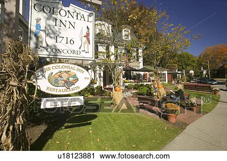Colonial Inn 1716, Concord, Massachusetts, New England View Large Photo Image Stock Image - Colonial Inn 1716, Concord, Massachusetts, New England. Fotosearch