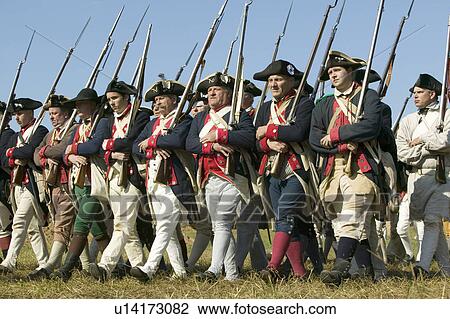Continentals on the march in re-enactment of Attack on Redoubts 9 & 10, where the major infantry action of the siege of Yorktown took place. General Washington's armies captured two British fortifications, Endview Plantation (circa 1769), near Yorktown Vi View Large Photo Image Stock Image - Continentals on the march in re-enactment of Attack on Redoubts 9 & 10, where the major infantry action of the siege of Yorktown took place. General Washington's armies captured two British fortifications, Endview Plantation (circa 1769), near Yorktown Vi. Fotosearch