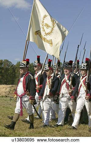 Continentals on the march in re-enactment of Attack on Redoubts 9 & 10, where the major infantry action of the siege of Yorktown took place. General Washington's armies captured two British fortifications, Endview Plantation (circa 1769), near Yorktown Vi View Large Photo Image Stock Photography - Continentals on the march in re-enactment of Attack on Redoubts 9 & 10, where the major infantry action of the siege of Yorktown took place. General Washington's armies captured two British fortifications, Endview Plantation (circa 1769), near Yorktown Vi. Fotosearch