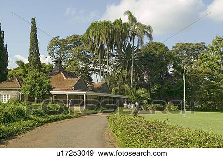 Stock Photo - Karen Blixen Museum and Blixen home in Nairobi, Kenya, Africa. Fotosearch