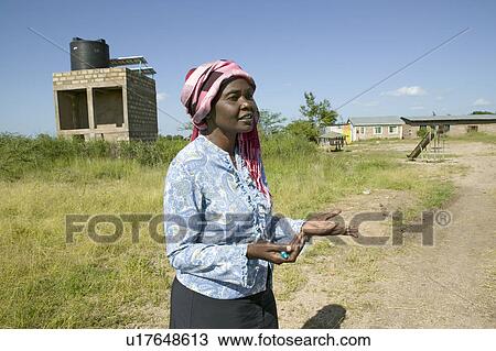 Stock Image - Khadija Rama, founder of Pepo La Tumaini Jangwani, HIV/AIDS Community Rehabilitation Program, Orphanage & Clinic. Pepo La Tumaini Jangwani (wind of hope in the arid place) offers hope, support and care for orphan and vulnerable children living with HIV/A. Fotosearch