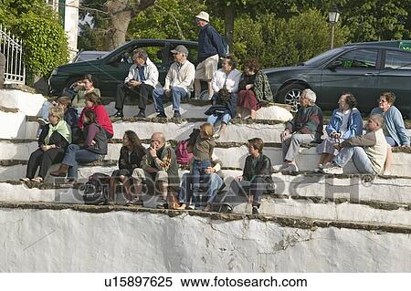 Local villagers in Sare, France, in Basque Country on the Spanish-French border, watch Jai Li game near St. Jean de Luz, on the Cote Basque, South West France View Large Photo Image Stock Photography - Local villagers in Sare, France, in Basque Country on the Spanish-French border, watch Jai Li game near St. Jean de Luz, on the Cote Basque, South West France. Fotosearch