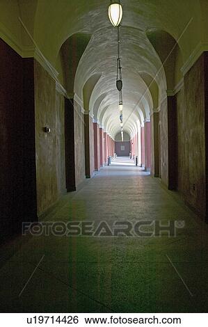 Long hall of the Getty Villa, Malibu Villa of the J. Paul Getty Museum in Los Angeles, California View Large Photo Image Stock Photograph - Long hall of the Getty Villa, Malibu Villa of the J. Paul Getty Museum in Los Angeles, California. Fotosearch