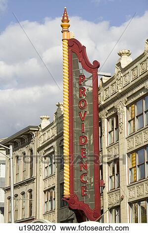 Providence Performing Arts Center marquee sign, Providence, Rhode Island View Large Photo Image Stock Image - Providence Performing Arts Center marquee sign, Providence, Rhode Island. Fotosearch
