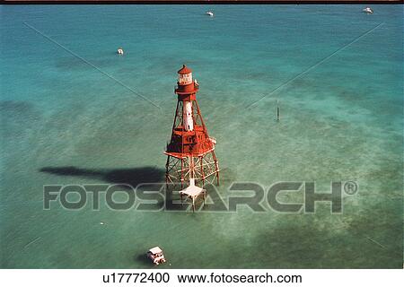 lighthouse located at AmericanShoal, Florida, United States View Large Photo Image Stock Image - lighthouse located at AmericanShoal, Florida, United States. Fotosearch