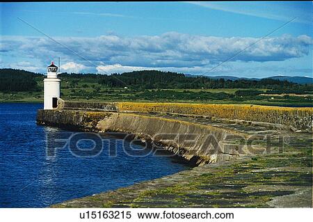 Stock Photography - lighthouse located at Ardrishaig, Scotland. Fotosearch