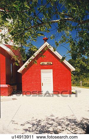 Stock Image - lighthouse located at Assateague, Virginia. Fotosearch