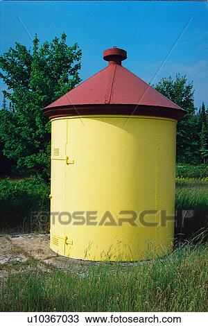Stock Image - lighthouse located at AuSable, Michigan, United States. Fotosearch