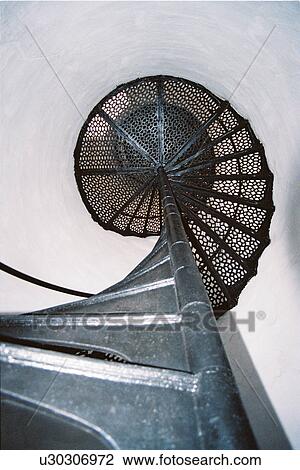Stock Image - lighthouse located at AuSable, Michigan, United States. Fotosearch