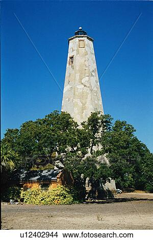 lighthouse located at BaldHead, North Carolina, United States View Large Photo Image Picture - lighthouse located at BaldHead, North Carolina, United States. Fotosearch