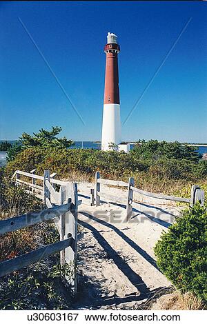 lighthouse located at Barnegat, New Jersey, United States View Large Photo Image Stock Photo - lighthouse located at Barnegat, New Jersey, United States. Fotosearch