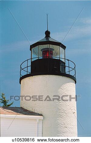 Stock Photograph - lighthouse located at Bass HarborHead, Maine, United States. Fotosearch