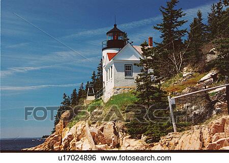 lighthouse located at Bass HarborHead, Maine, United States View Large Photo Image Stock Photograph - lighthouse located at Bass HarborHead, Maine, United States. Fotosearch