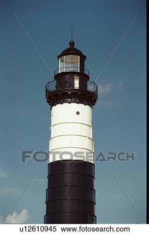 lighthouse located at BigSablePt, Michigan, United States View Large Photo Image Stock Photography - lighthouse located at BigSablePt, Michigan, United States. Fotosearch