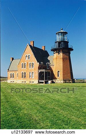lighthouse located at Block IslandSE, Rhode Island, United States View Large Photo Image Stock Photo - lighthouse located at Block IslandSE, Rhode Island, United States. Fotosearch