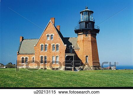 Stock Photography - lighthouse located at Block IslandSE, Rhode Island, United States. Fotosearch
