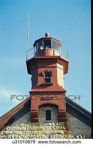 Stock Photo - lighthouse located at Block IslandNorth, Rhode Island, United States. Fotosearch