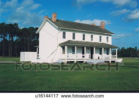 Stock Photo - lighthouse located at Bodie Island, North Carolina, United States. Fotosearch