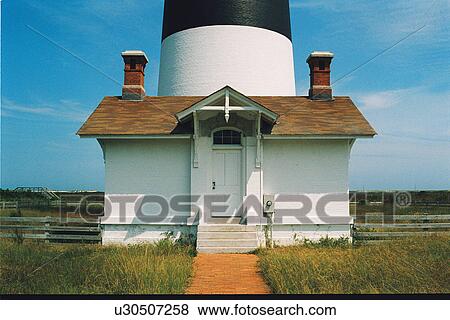 Stock Photo - lighthouse located at Bodie Island, North Carolina, United States. Fotosearch