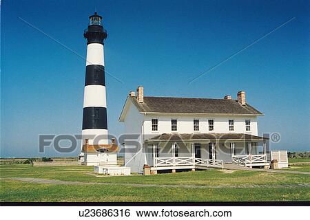 lighthouse located at Bodie Island, North Carolina, United States View Large Photo Image Stock Photograph - lighthouse located at Bodie Island, North Carolina, United States. Fotosearch