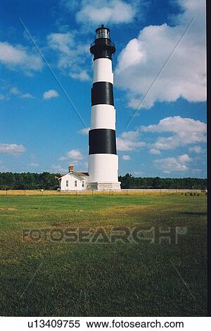 Stock Photography - lighthouse located at Bodie Island, North Carolina, United States. Fotosearch