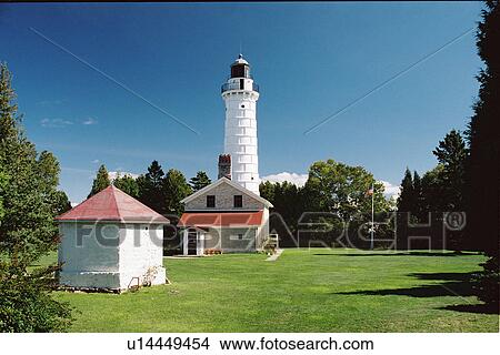 lighthouse located at Cana Island, Washington, United States View Large Photo Image Picture - lighthouse located at Cana Island, Washington, United States. Fotosearch