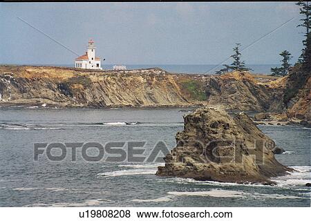 lighthouse located at Cape Arago, Oregon, United States View Large Photo Image Stock Photo - lighthouse located at Cape Arago, Oregon, United States. Fotosearch