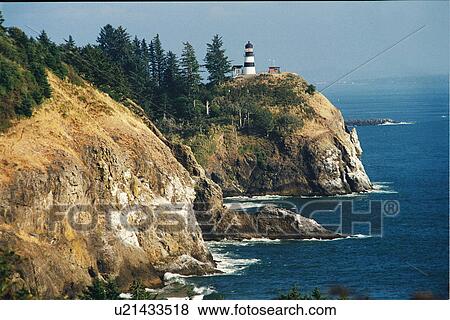 lighthouse located at Cape Disapntmnt, Washington View Large Photo Image Stock Photo - lighthouse located at Cape Disapntmnt, Washington. Fotosearch