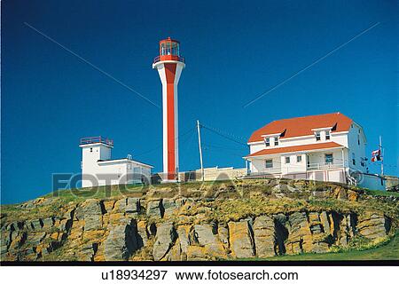 lighthouse located at Cape Forchu, Nova Scotia View Large Photo Image Stock Photo - lighthouse located at Cape Forchu, Nova Scotia. Fotosearch