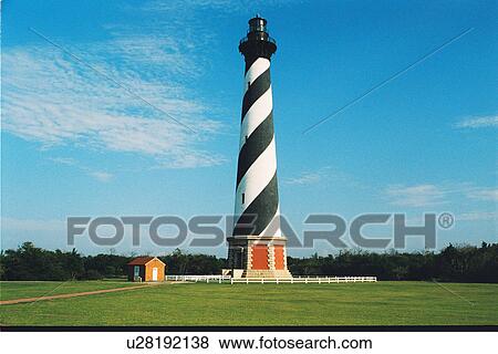 lighthouse located at Cape Hatteras, North Carolina, United States View Large Photo Image Stock Photo - lighthouse located at Cape Hatteras, North Carolina, United States. Fotosearch