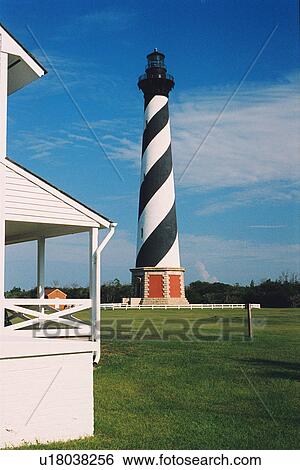 Stock Photograph - lighthouse located at Cape Hatteras, North Carolina, United States. Fotosearch