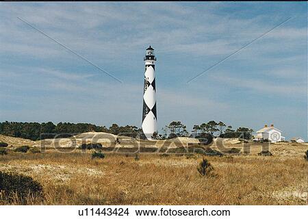 lighthouse located at Cape Lookout, North Carolina, United States View Large Photo Image Picture - lighthouse located at Cape Lookout, North Carolina, United States. Fotosearch