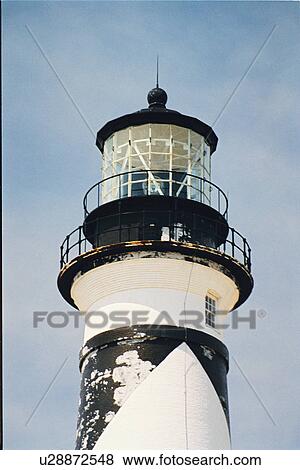 lighthouse located at Cape Lookout, North Carolina, United States View Large Photo Image Stock Photo - lighthouse located at Cape Lookout, North Carolina, United States. Fotosearch