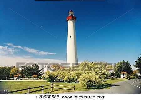 lighthouse located at Cape May, New Jersey, United States View Large Photo Image Stock Photograph - lighthouse located at Cape May, New Jersey, United States. Fotosearch
