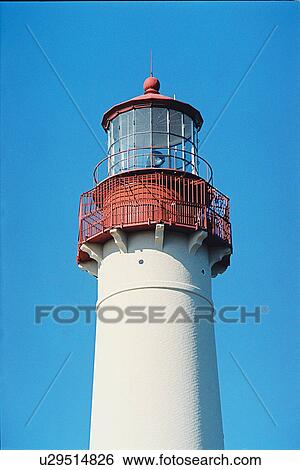 Stock Photograph - lighthouse located at Cape May, New Jersey, United States. Fotosearch