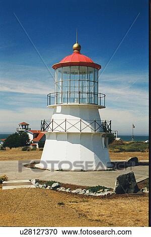 Stock Image - lighthouse located at Cape Mendocino, California, United States. Fotosearch