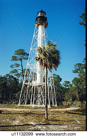 Stock Photo - lighthouse located at Cape SanBlas, Florida, United States. Fotosearch