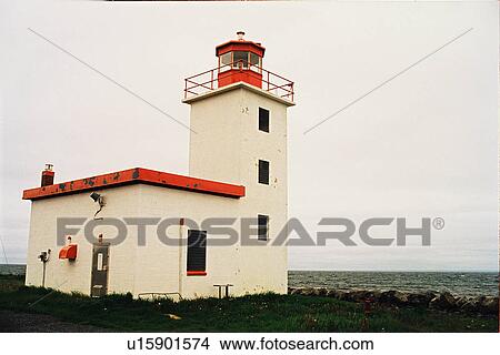 lighthouse located at caribou Island, Nova Scotia View Large Photo Image Picture - lighthouse located at caribou Island, Nova Scotia. Fotosearch
