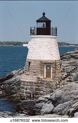 lighthouse located at CastleHill, Rhode Island, United States View Large Photo Image Stock Image - lighthouse located at CastleHill, Rhode Island, United States. Fotosearch