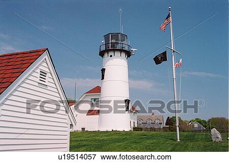 lighthouse located at Chatham, Massachusetts, United States View Large Photo Image Stock Photo - lighthouse located at Chatham, Massachusetts, United States. Fotosearch