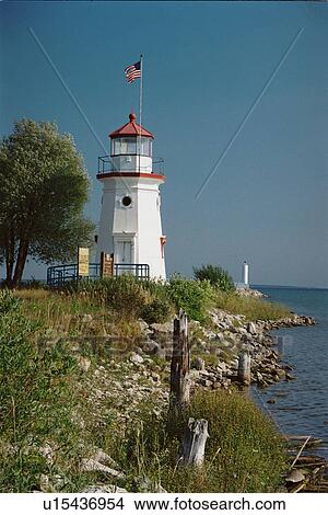 lighthouse located at CheboyganCrib, Michigan, United States View Large Photo Image Picture - lighthouse located at CheboyganCrib, Michigan, United States. Fotosearch