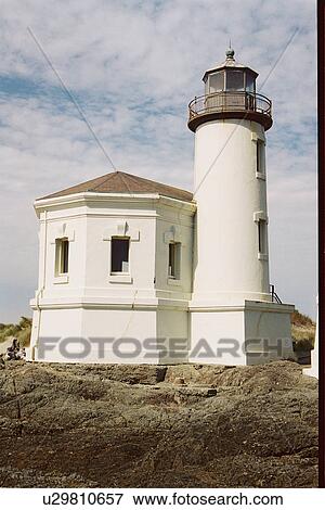 lighthouse located at Coquille River, Oregon, United States View Large Photo Image Stock Photo - lighthouse located at Coquille River, Oregon, United States. Fotosearch