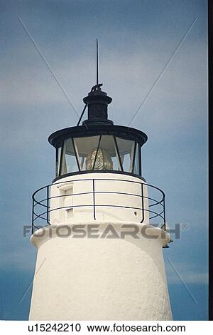 Stock Image - lighthouse located at Cove Point, Maryland, United States. Fotosearch