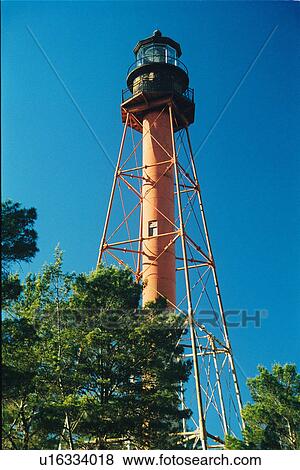Stock Photo - lighthouse located at Crooked River, Florida, United States. Fotosearch